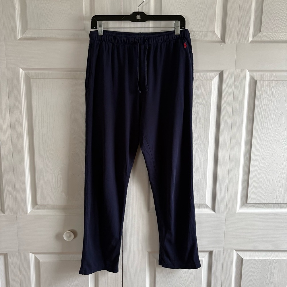 Polo Ralph Lauren Men’s Cotton Jersey Sleep Pajama Jogger Pants Navy Blue M Soft